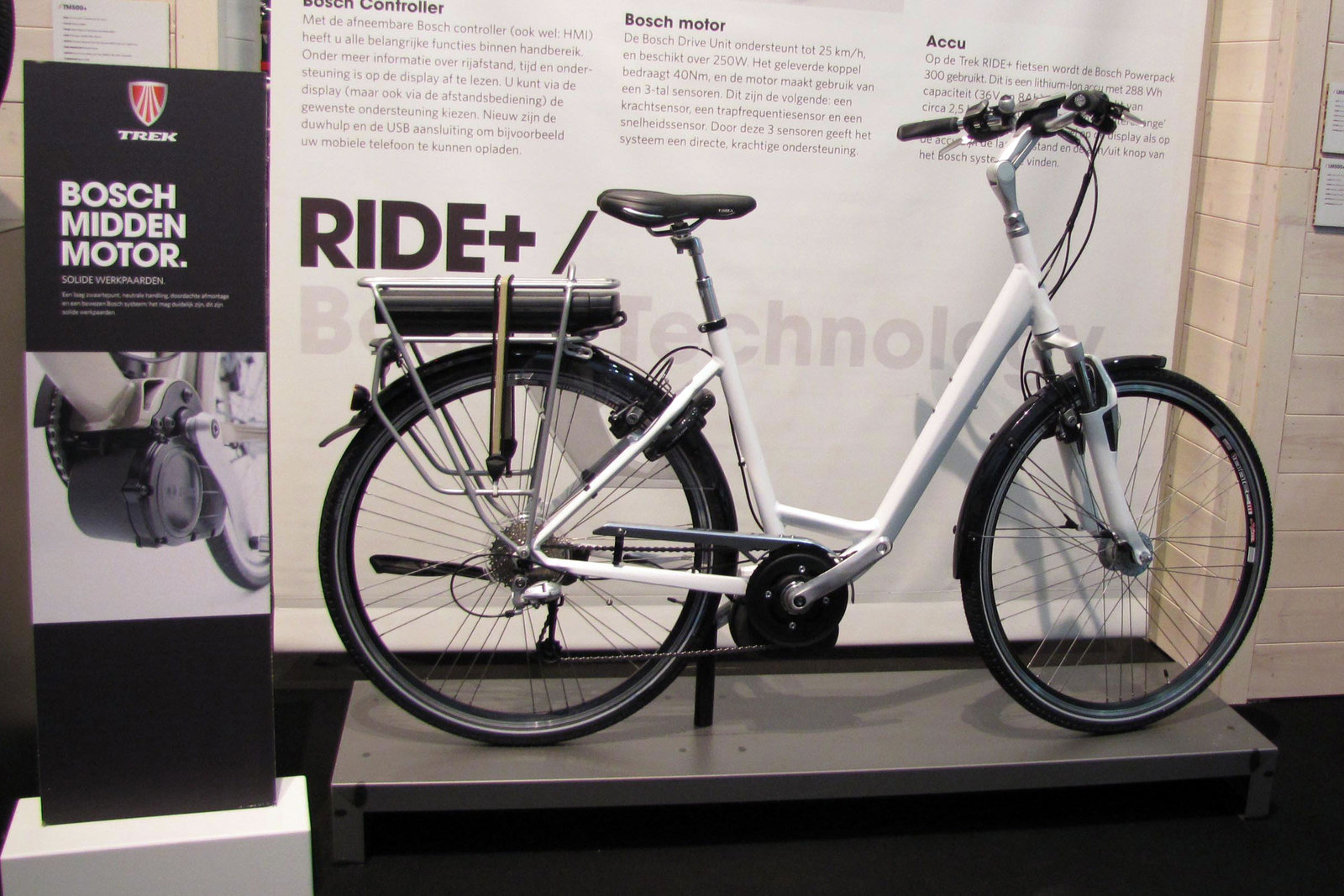 Trek laat op Bike MOTION de nieuwe e-bikes zien met het Bosch-systeem, de LM500+ en de TM500+.