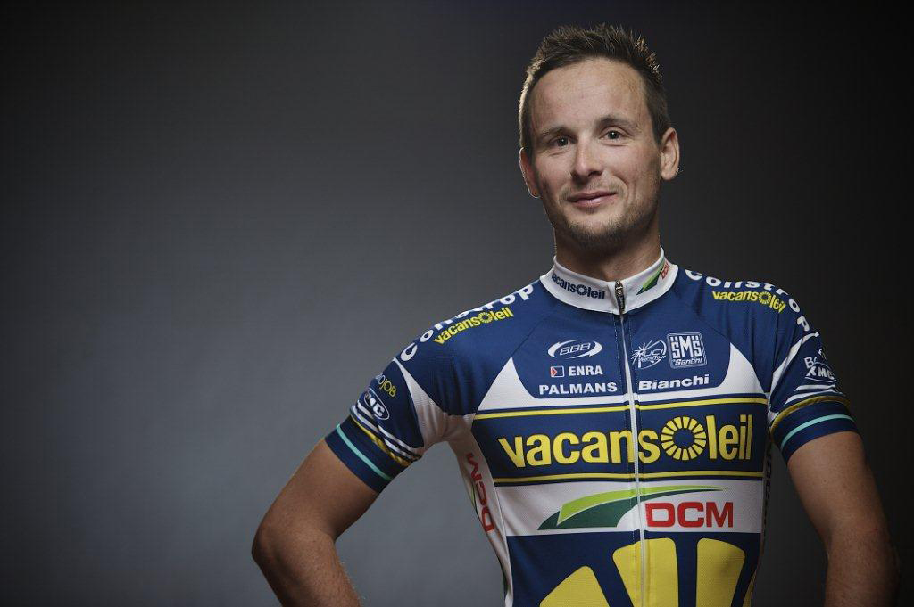 De naam van ENRA prijkt op het shirt van Vacansoleil-DCM renner Johnny Hoogerland.