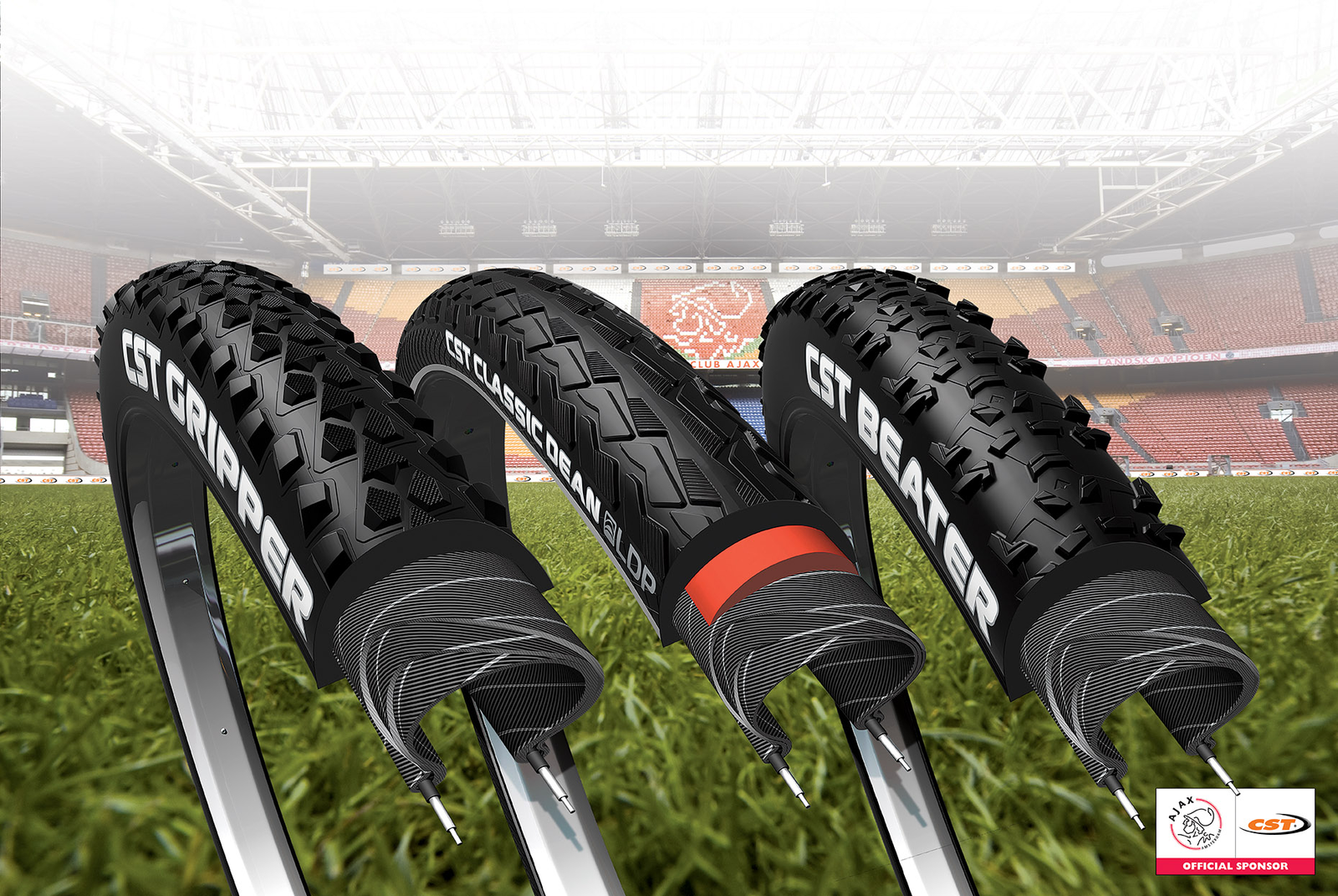 Van links naar rechts: Gripper, Classic Dean en Beater.