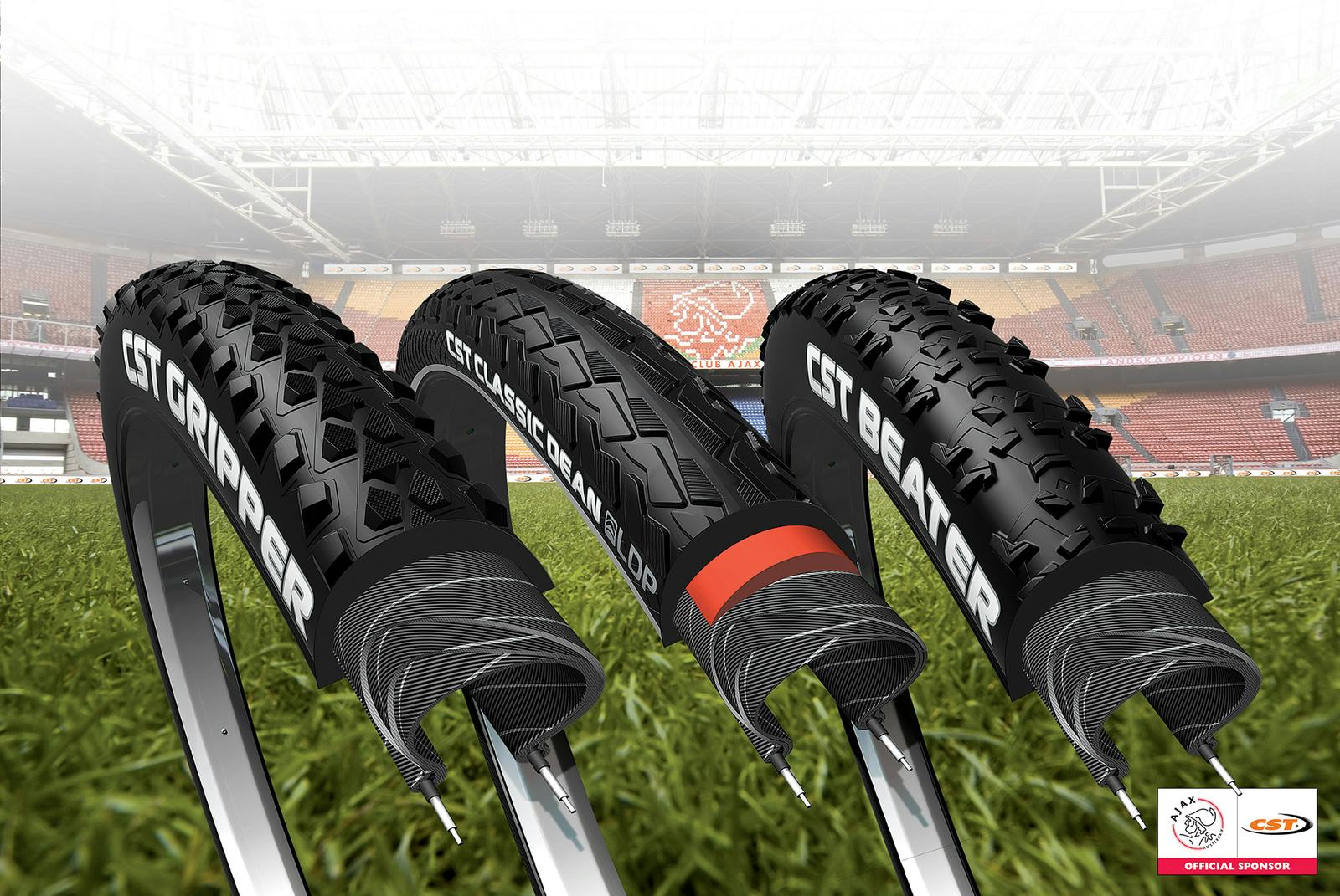 Van links naar rechts: Gripper, Classic Dean en Beater.