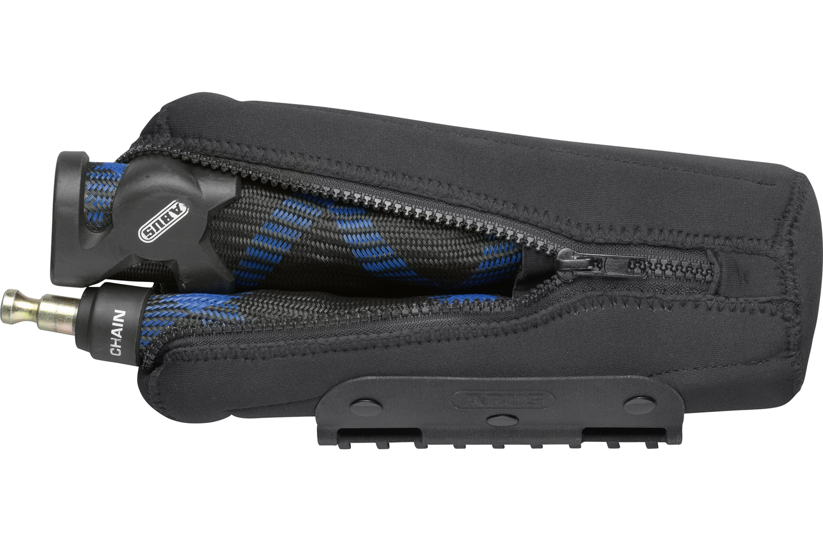 Door zijn formaat, 24 x 10 x 9 cm. is de tas uitermate geschikt voor het vervoeren van diverse lengte kettingsloten. 