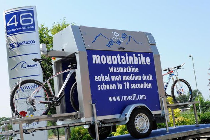 De Velowash is speciaal bedoeld voor organisatoren van wedstrijden.