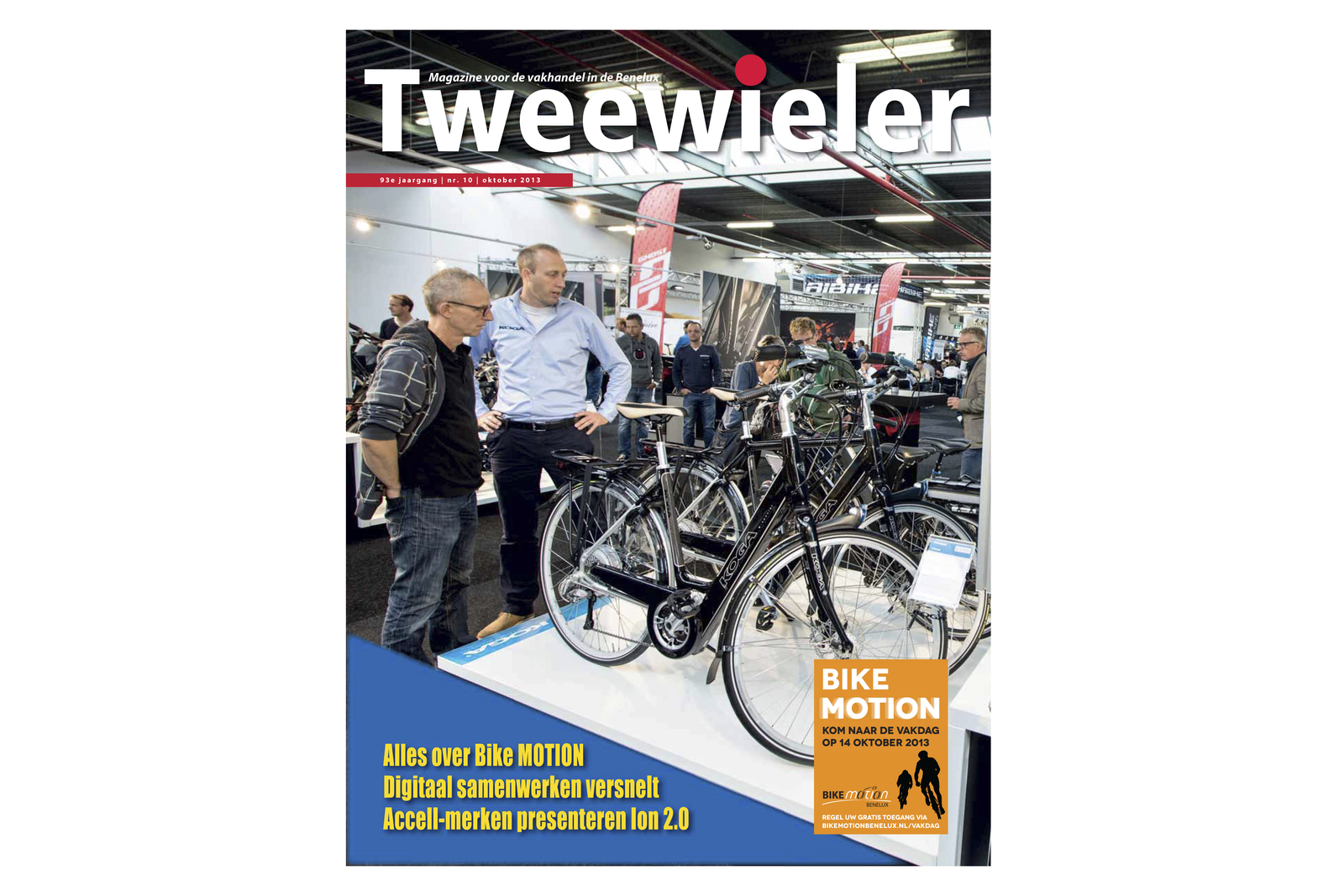 Veel aandacht voor de aankomende Bike MOTION Benelux in het oktobernummer. 