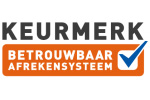 Het logo van het Keurmerk Betrouwbaar Afrekensysteem