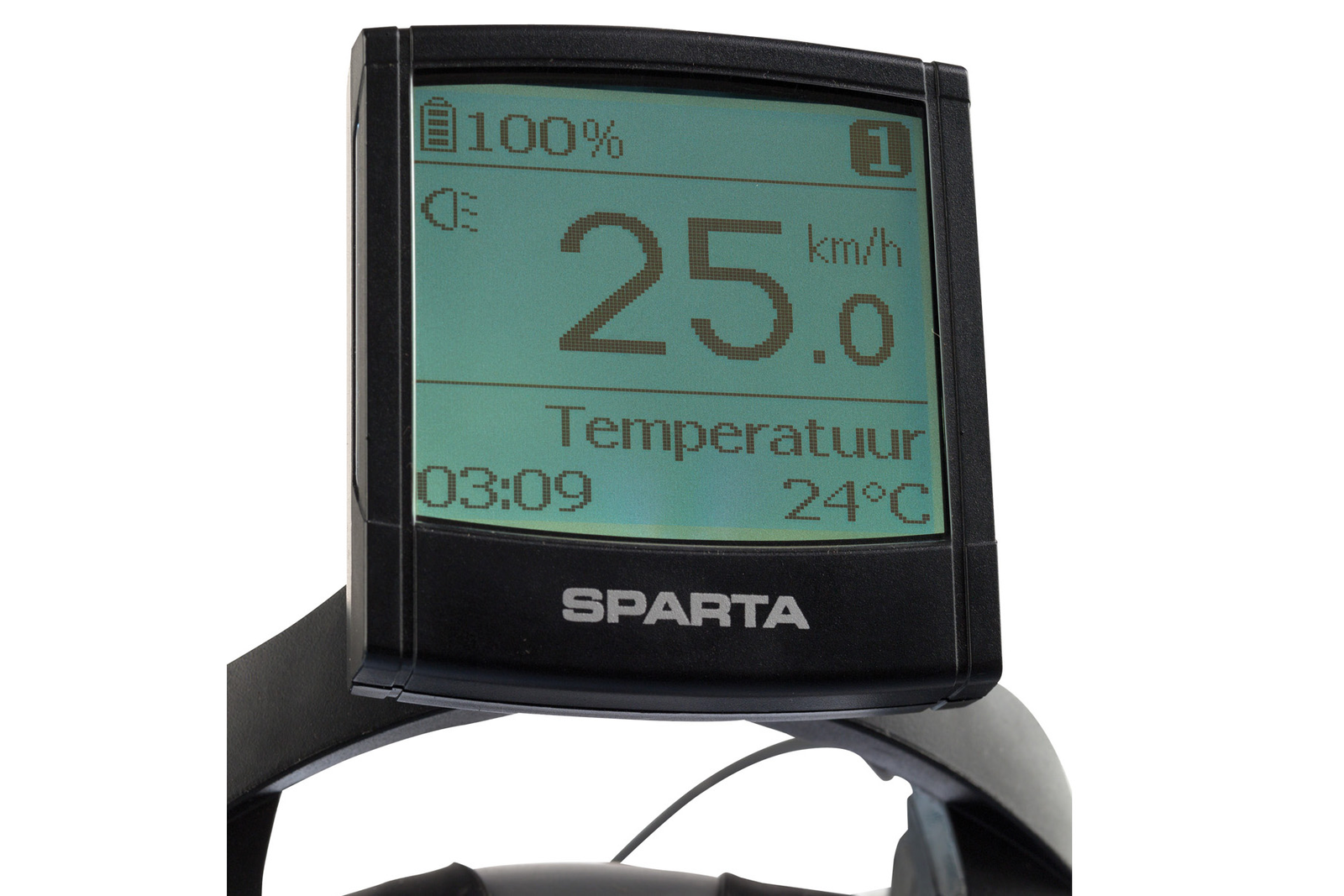 Zodra het display van de Sparta ION wordt gehaald, kan er niet meer elektrisch worden gereden.