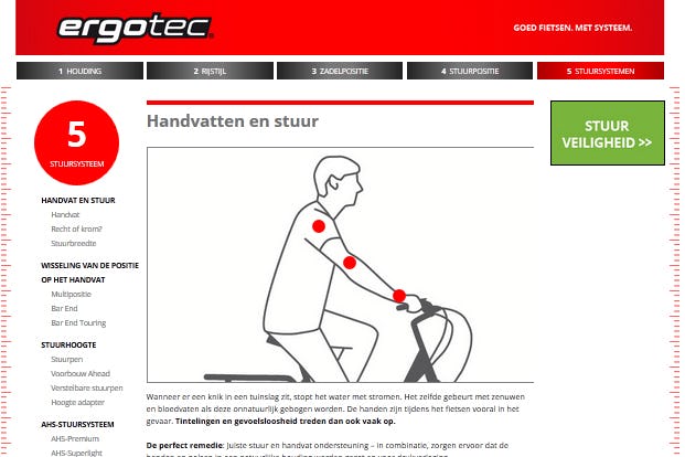 De website www.goedfietsen.nl is een initiatief ergotec, het merk van de Duitse fabrikant Humpert GmbH. – Foto ergotec