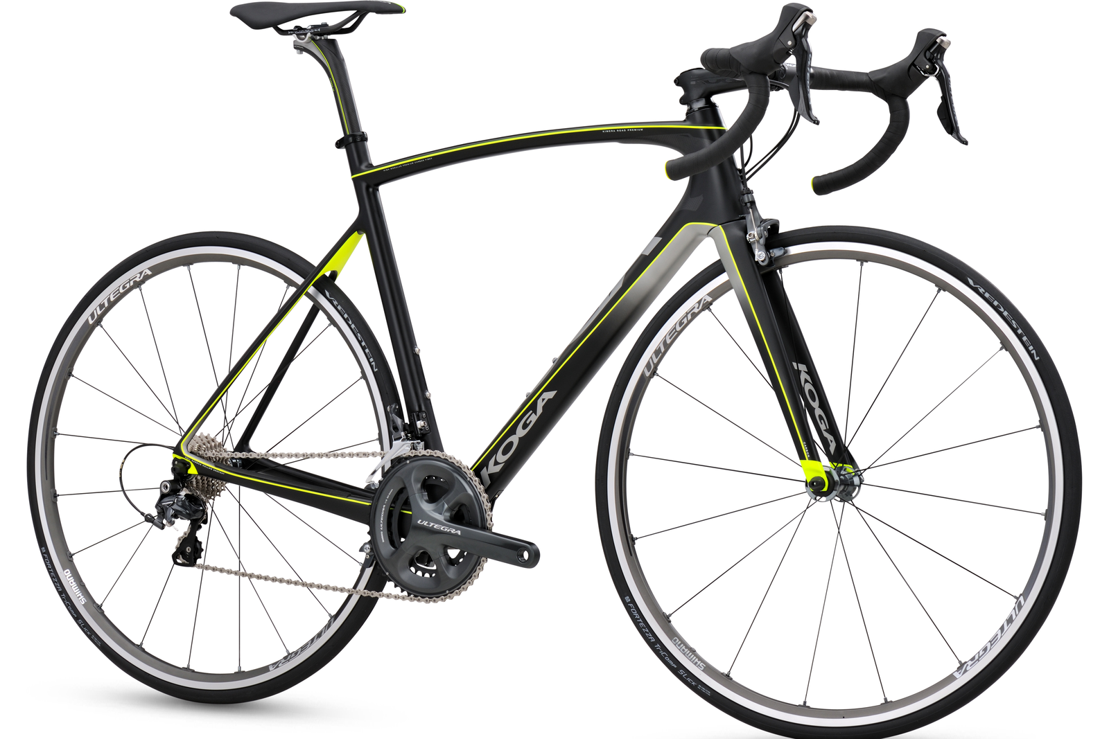 De nieuwe Koga Kimera heeft zijn herkenbare 'look and feel' behouden door de licht gebogen bovenbuis en monostay achtervork.