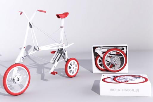 De Bike Intermodal is zo groot als een werktas en alle onderdelen van de vouwfiets zijn volledig recyclebaar. 