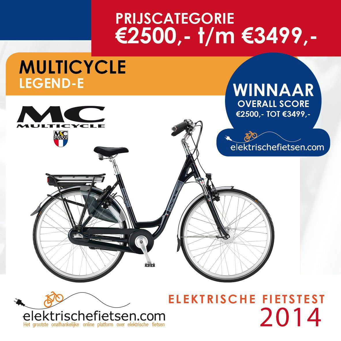 De jury van Elektrischefietsen.com was zeer positief over de Multicycle Legend-E. Foto Multicycle