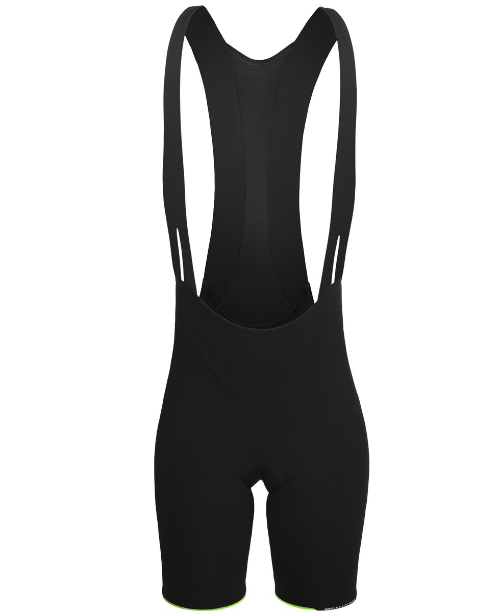 De Q36.5 fietsbroek is niet in een gebruikelijke glanzende, maar in een veel stijlvollere matte stofversie uitgevoerd. Foto Q36.5