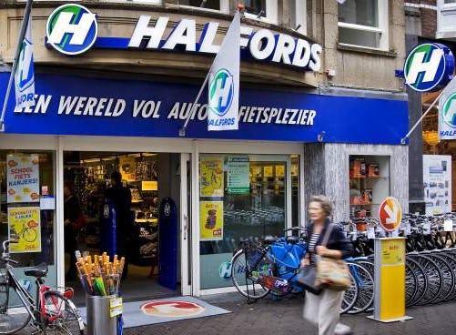Halfords, met 536 mensen in dienst, werd vorige week dinsdag failliet verklaard.