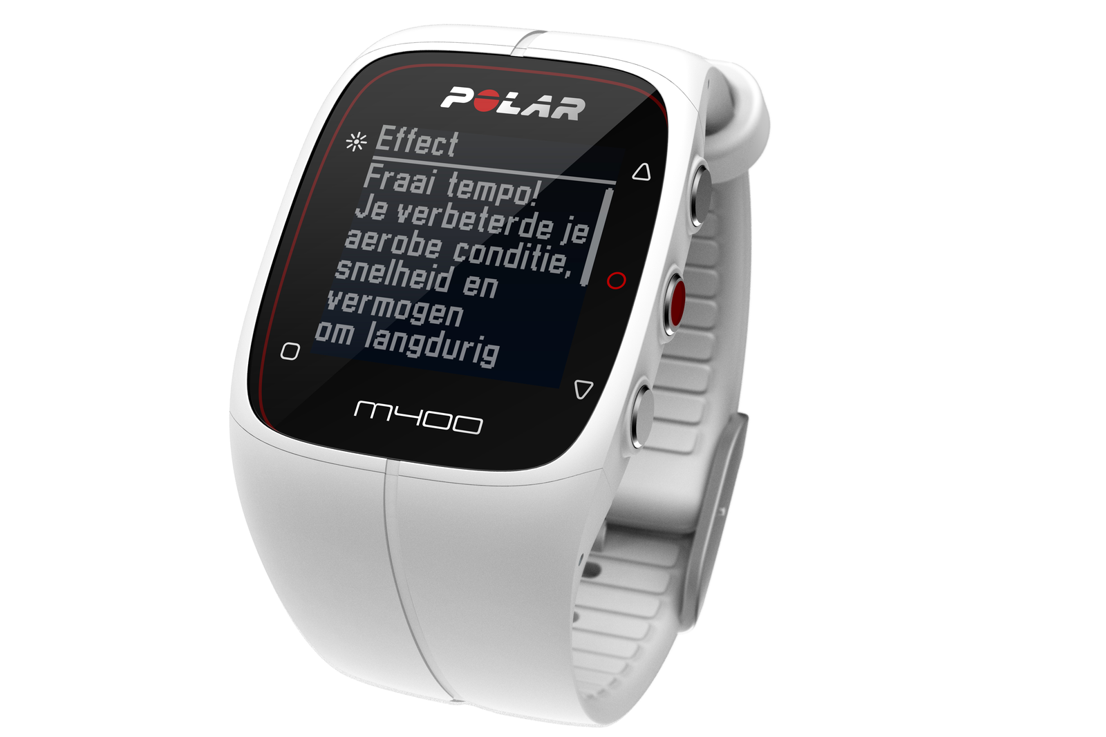 Naast het bijhouden van de afgelegde afstand, verbrande calorieën, het aantal stappen en de status van het behalen van het activiteitendoel, waarschuwt hij ook wanneer het tijd is om te staan en te bewegen om langere periodes van inactiviteit te onderbreken. 