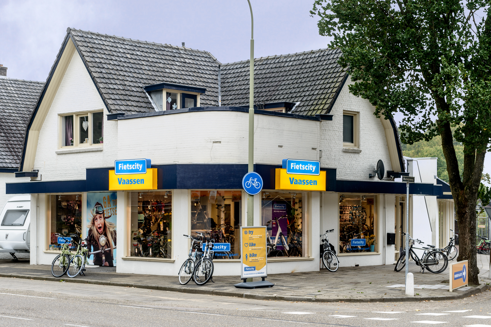 De huidige winkel van Fietscity in Vaassen. 