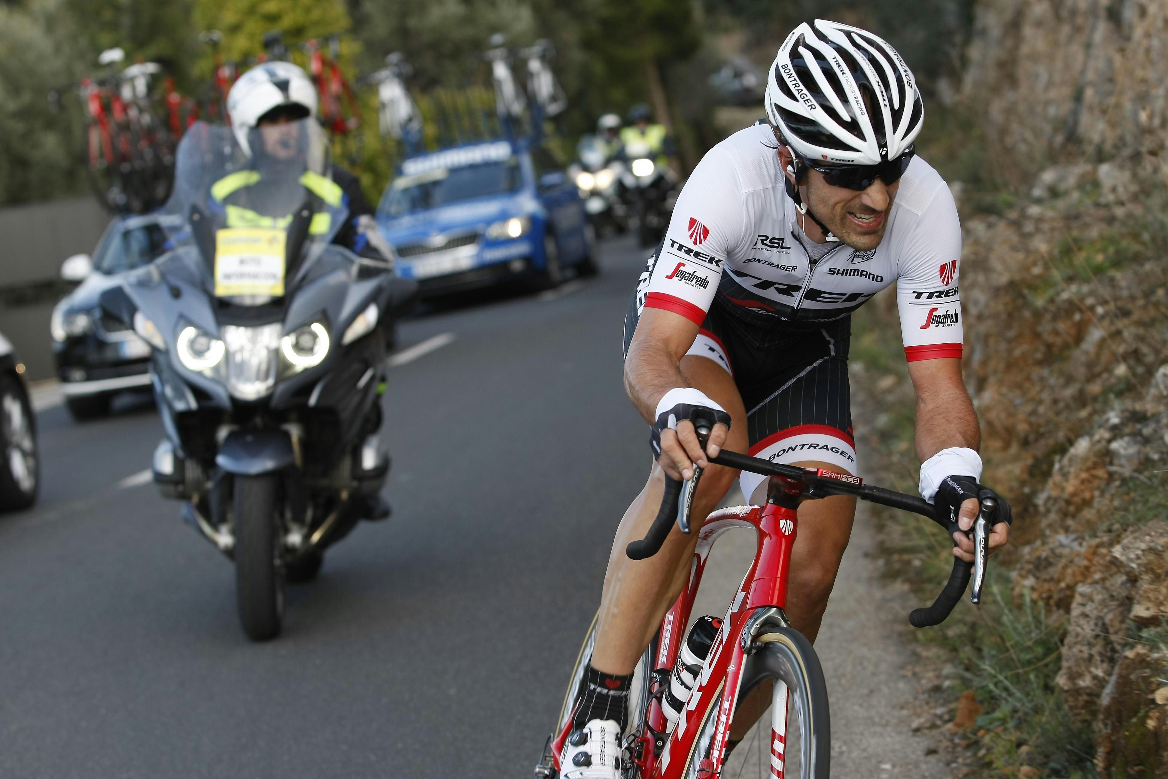 Fabian Cancellara is een van de rijders van het Trek-Segafredo team. Foto Trek
