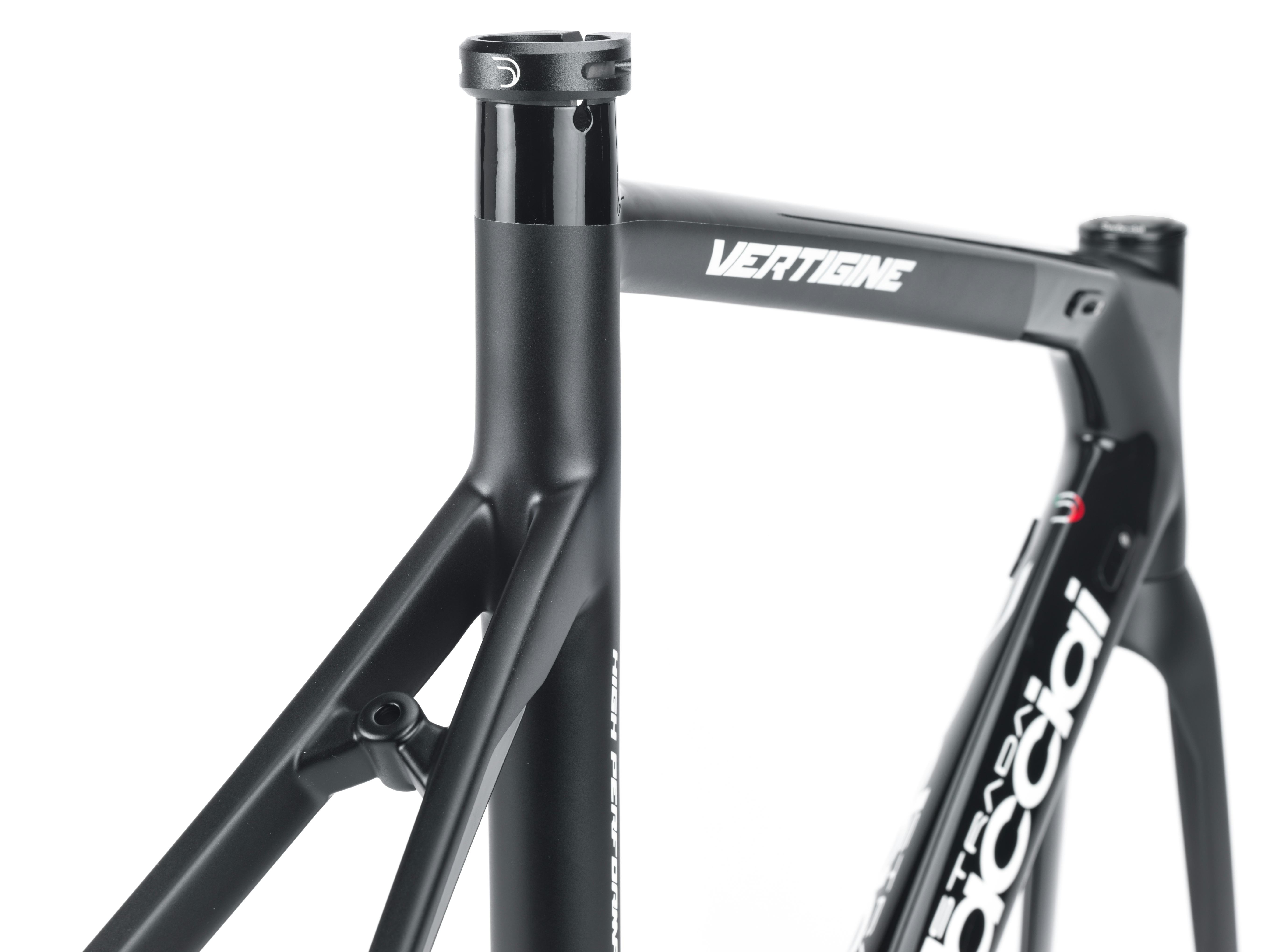 De Vertigine framekit is vervaardigd van het hoogwaardige carbonfiber Toray. Foto NieuwsFiets