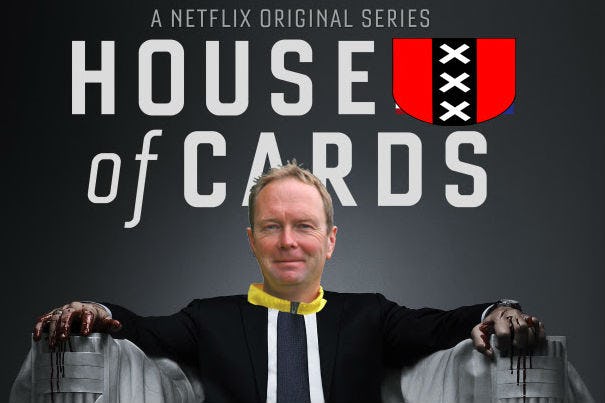 Eric Schuijt van De Vakantiefietser in zijn campagneposter.