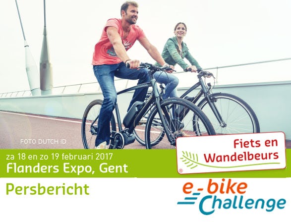 Flanders Expo in Gent is 18 en 19 februari 2017 het decor voor het totaalevenement 'Hicle Outdoor' met Fiets en Wandelbeurs, de nieuwe e-bike Challenge en bergsportevent Mount Expo. Foto Holcus Buiten