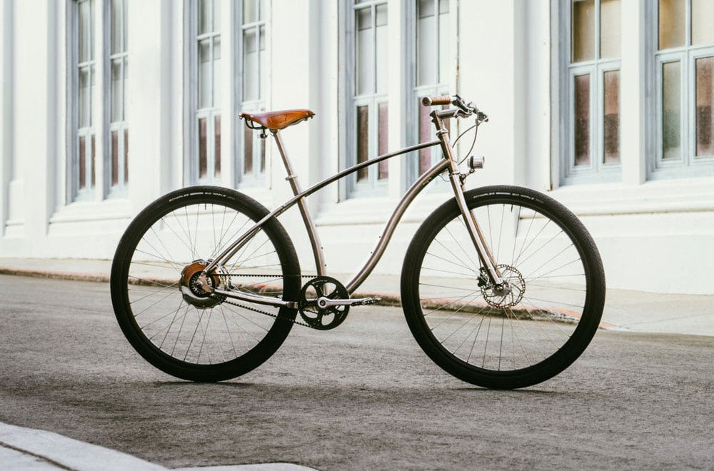 Budnitz introduceert Model-E, volgens hen de eerste e-bike met een volledig titanium frame. Foto's Budnitz