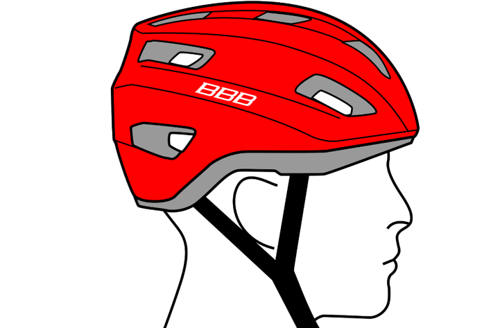 Een schets van de nieuwe speed e-bike helm die begin 2017 op de markt komt. Foto BBB Cycling