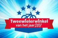 Dit algemene logo van de verkiezing mag alleen door de winnaar gebruikt worden. Beeld Tweewieler