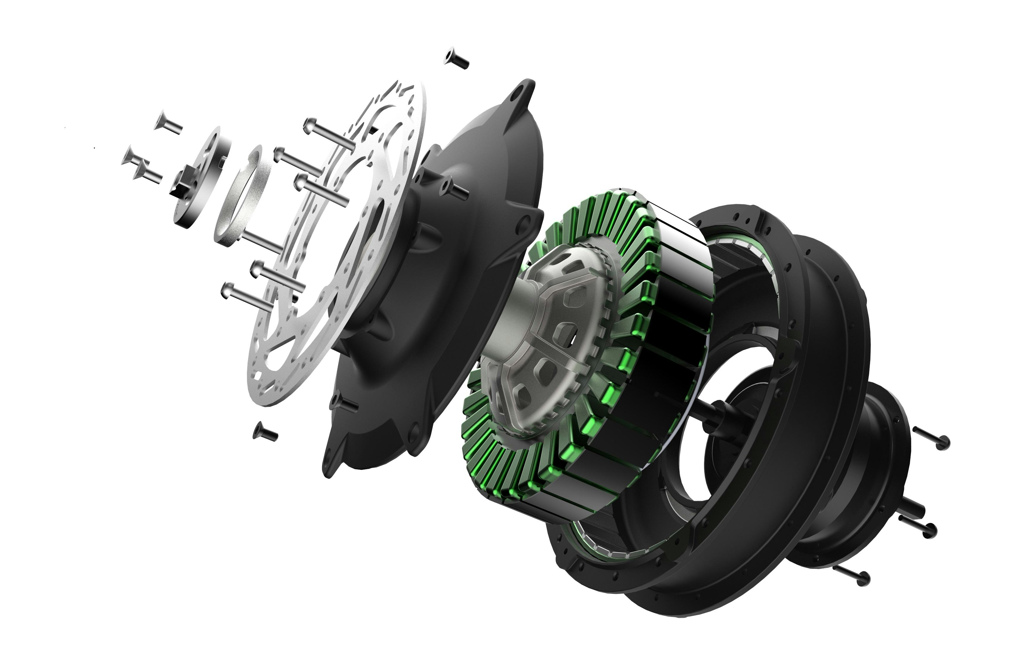 Accell komt met een e-bike achterwielmotor waarin een 5-versnellingsnaaf netjes is ingebouwd. Beeld Accell Nederland