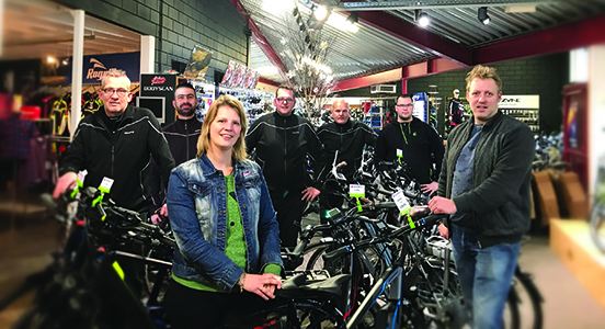 Het hele loopbaan coaching traject heeft ongeveer een half jaar in beslag genomen en de overname door Jan Hendrik Kramer is inmiddels een officieel feit, die met er met volle tevredenheid op terug kijkt. (Foto: Bike Totaal Kramer)
