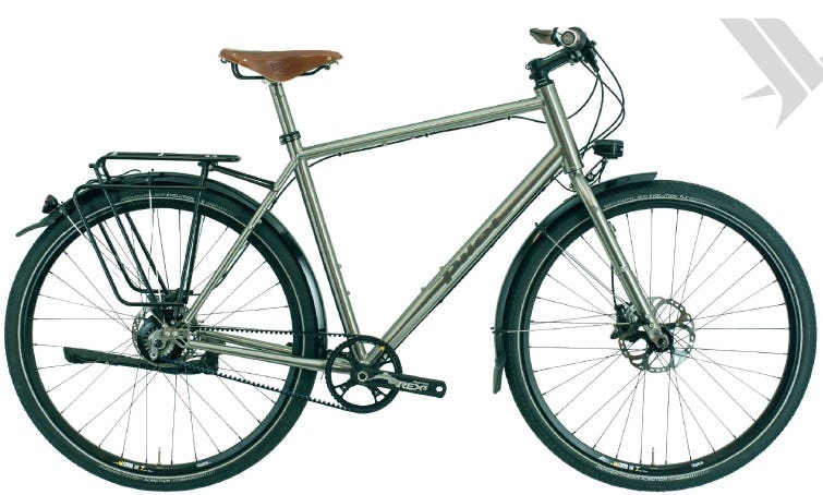 trekkingfiets Vamos van Pilot Cycles met Rohloff-naaf. Foto Pilot Cycles