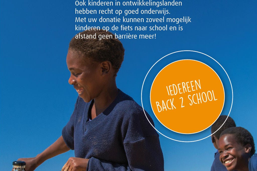 Met de actie krijgen mensen in Afrika een fiets. Foto Juncker Bike Parts