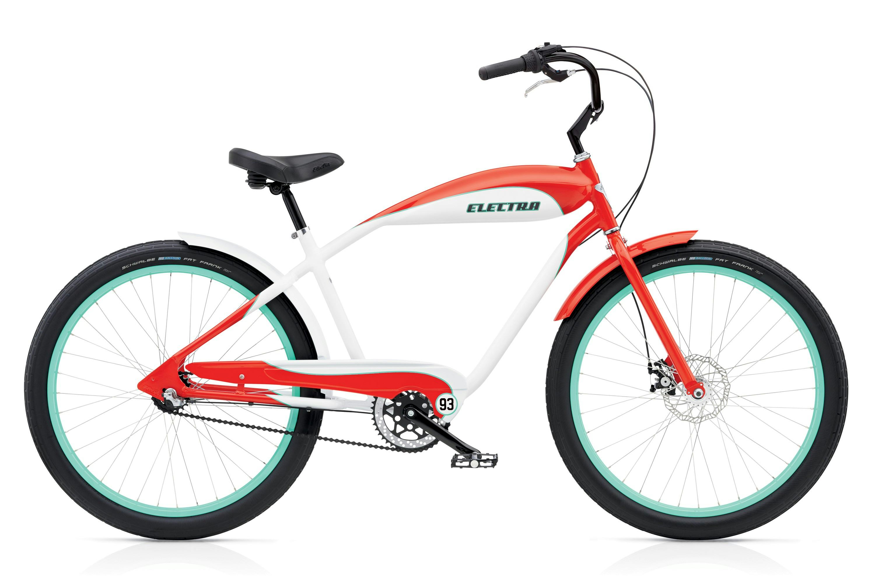 Voor de Men’s EBC ‘93 Attitude Cruiser keek Electra Bicycle naar de BMW Art-Car-serie.
