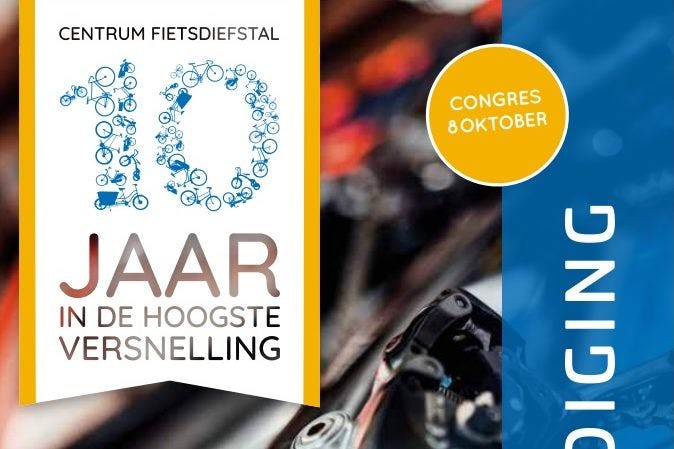 Het Centrum Fietsdiefstal bestaat 10 jaar. Ook fietsdealers zijn van harte uitgenodigd voor het congres op maandag 8 oktober 2018 in het BOVAG-huis in Bunnik. Beeld Centrum Fietsdiefstal