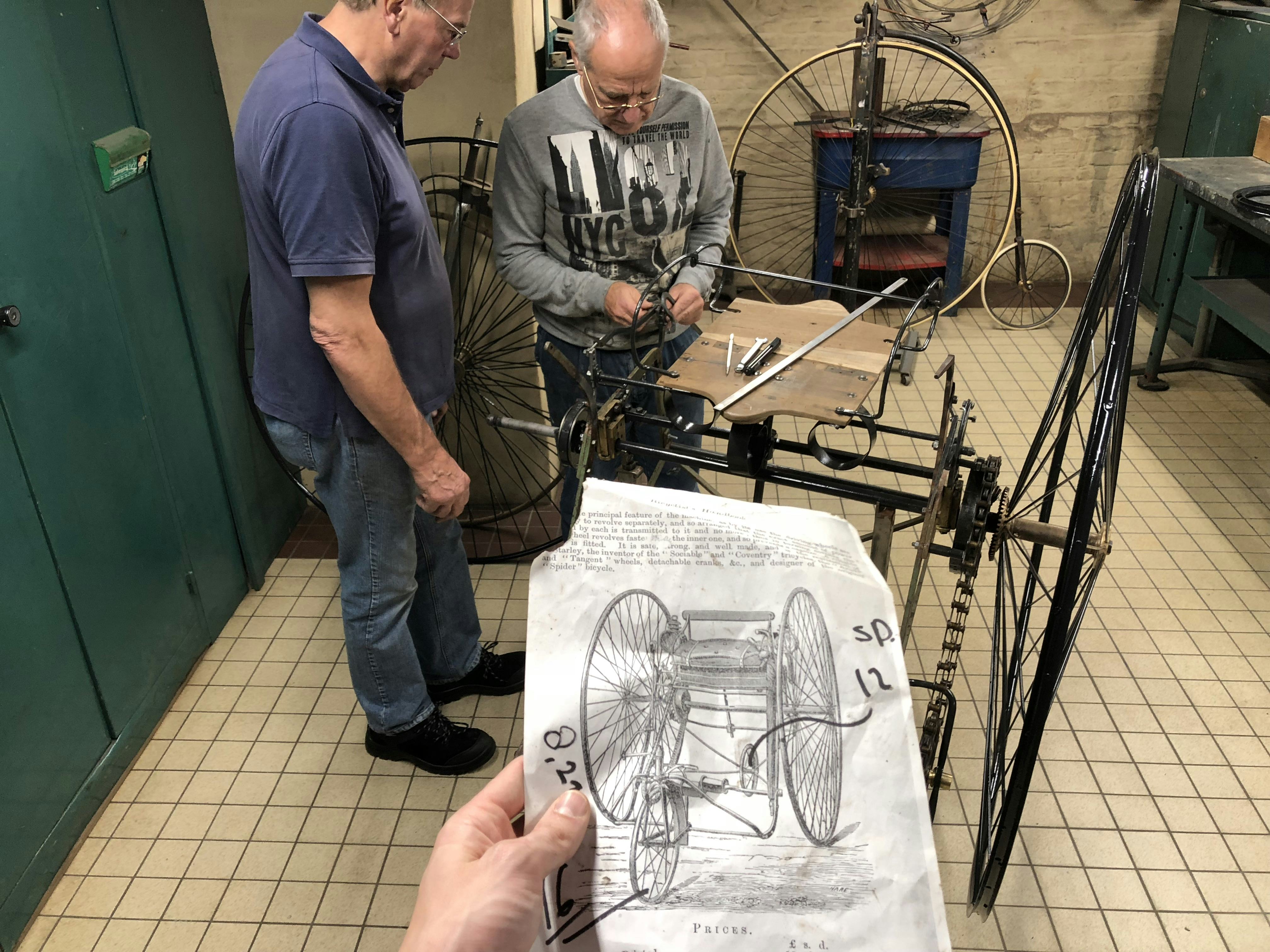 Salvo Quadricycle uit 1878. Foto Velorama