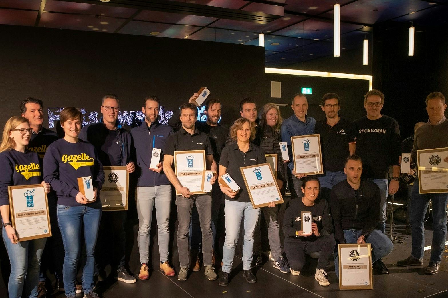 De winnaars van de verschillende Fietsawards van 2021.