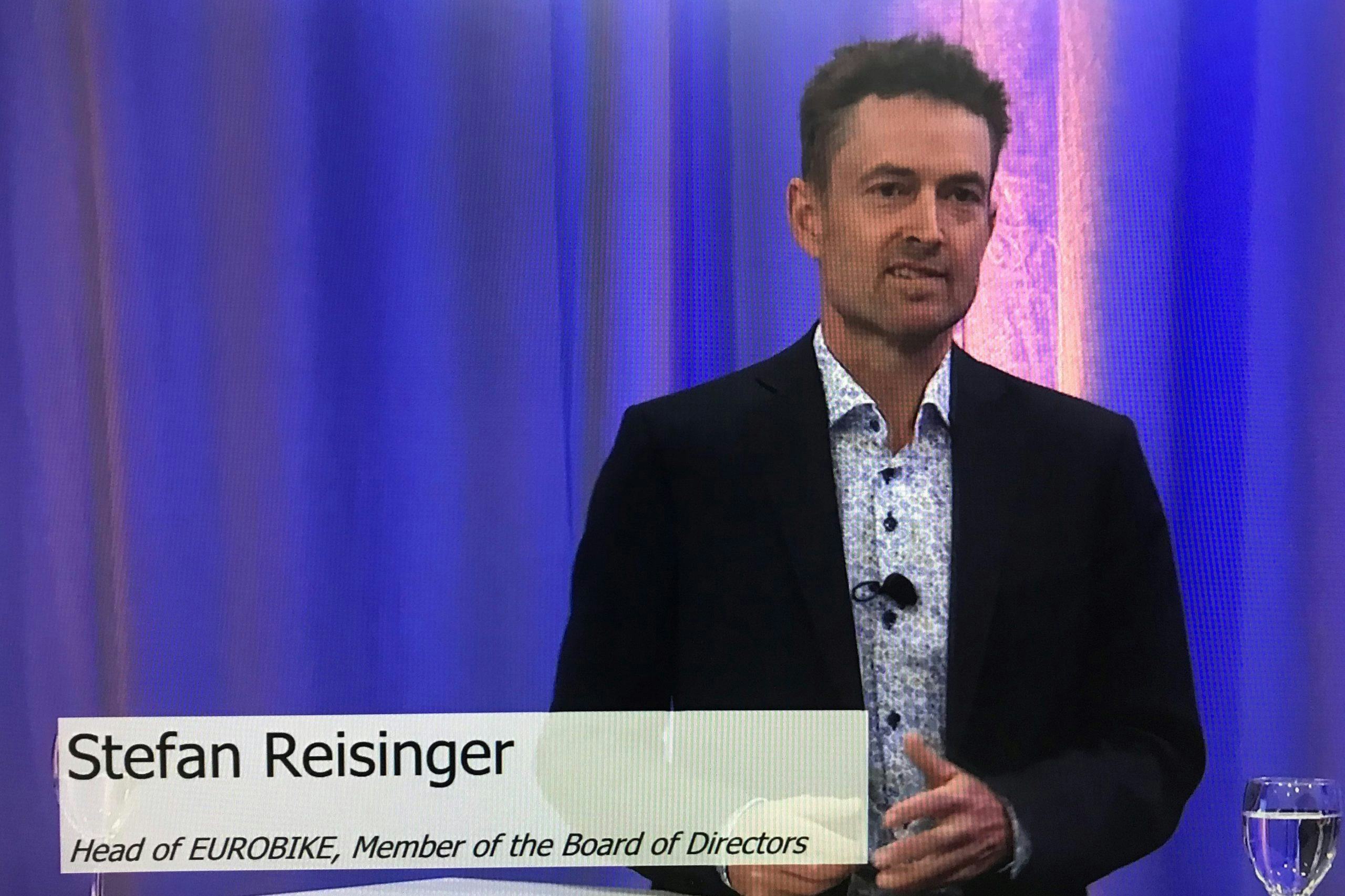 "Het nieuwe concept met een nieuwe locatie en andere data zal de beurs zeker veranderen", aldus Eurobike-brandmanager Stefan Reisinger. – Foto Fiets Europa