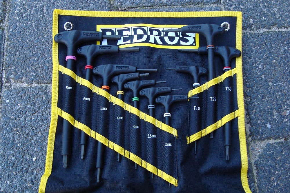 Overzichtelijk en zeer professioneel! Pedro's Pro TL Hex wrench set.
