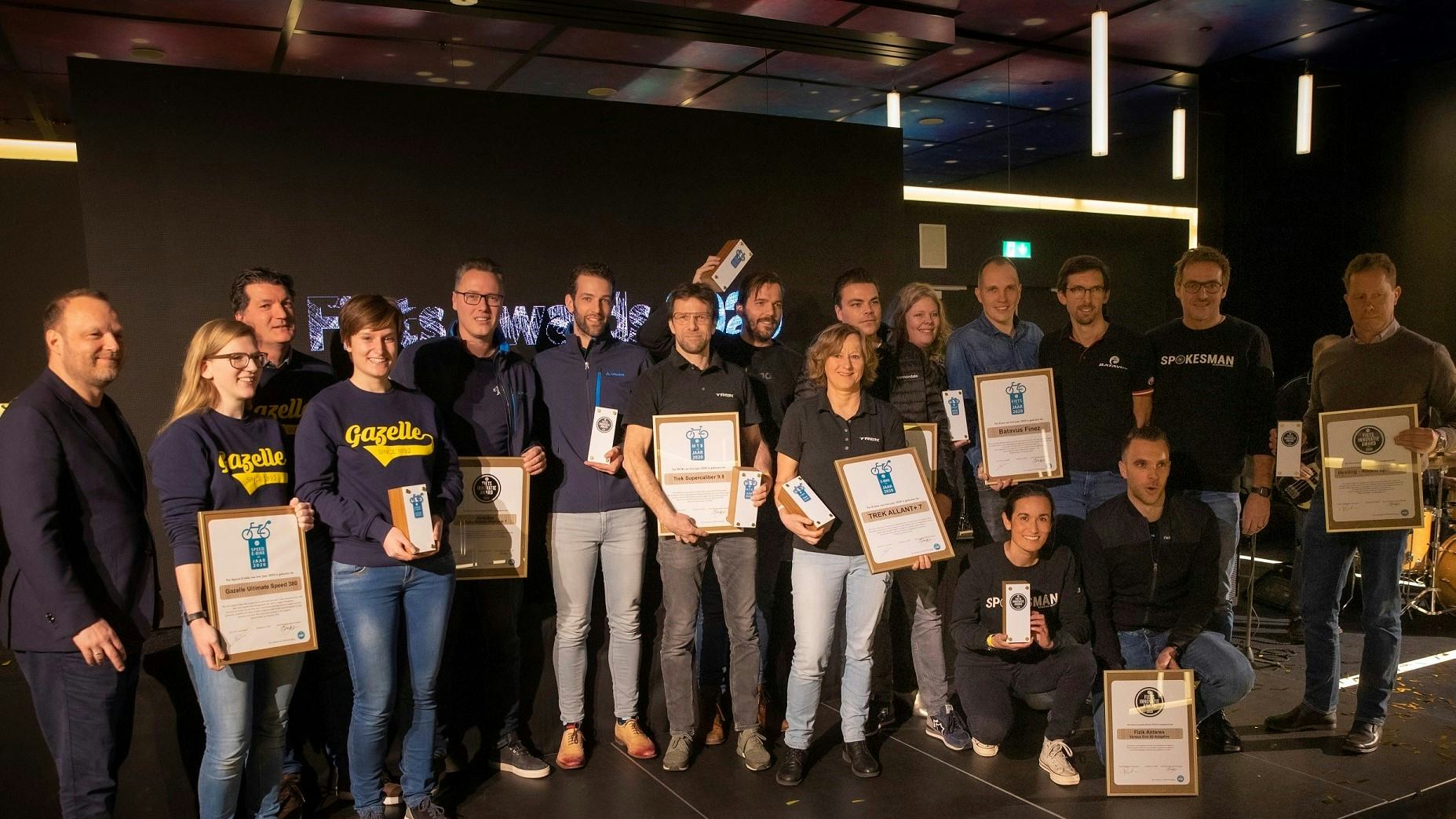 De winnaars van de 2020-verkiezing, de laatste die nog live werd gehouden.