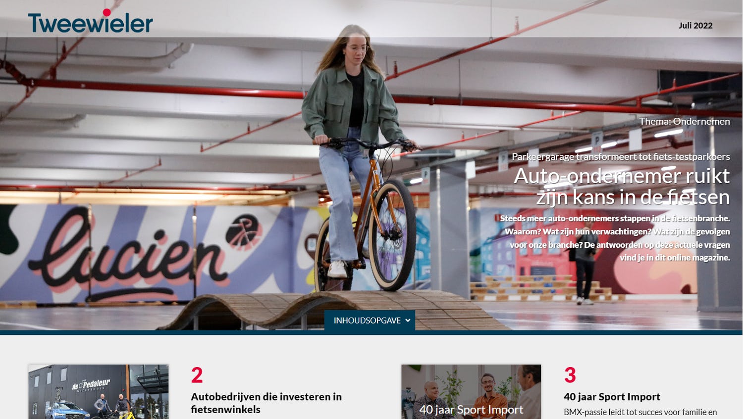 Nieuw online magazine ONDERNEMEN: Auto-ondernemer ruikt zijn kans in fietsen