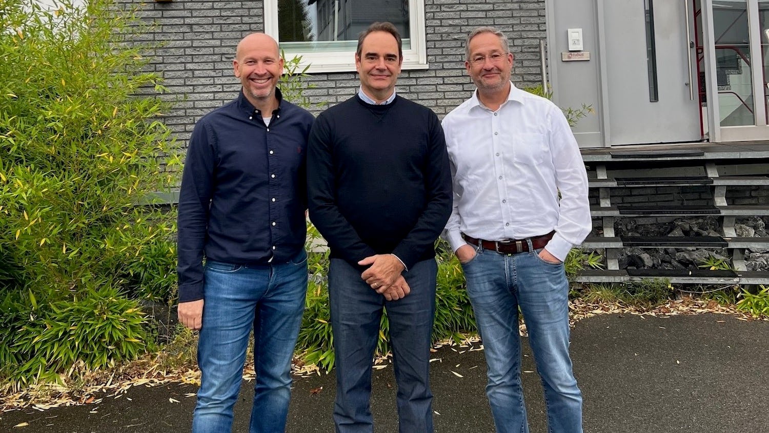 Van links naar rechts: Edwin Verduin (Sales Eurofender), Alberto Silvestri (CEO Eurofender), Anthonie de Jong (COO tubus carrier systems GmbH)