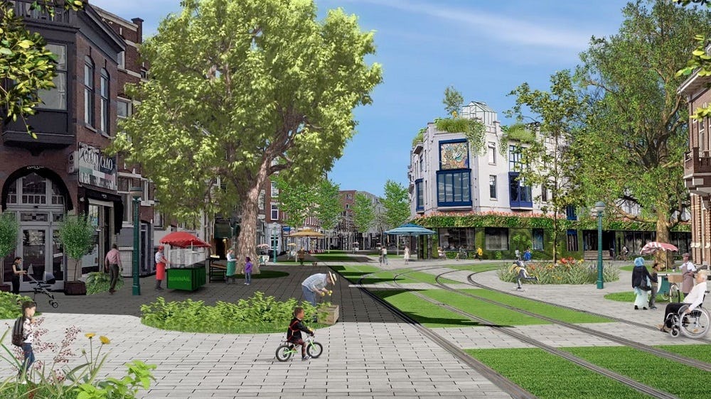 Een kruispunt in Rotterdam; fietsvriendelijke gemaakt door de ogen van Jan Kamensky.