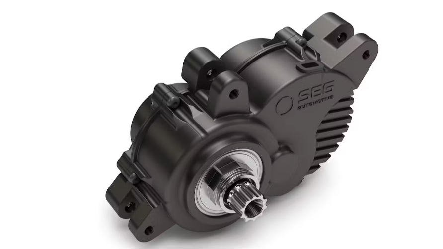 De e-bike aandrijving van SEG Automotive weegt minder dan 2,6 kg. (Foto SEG Automotive)