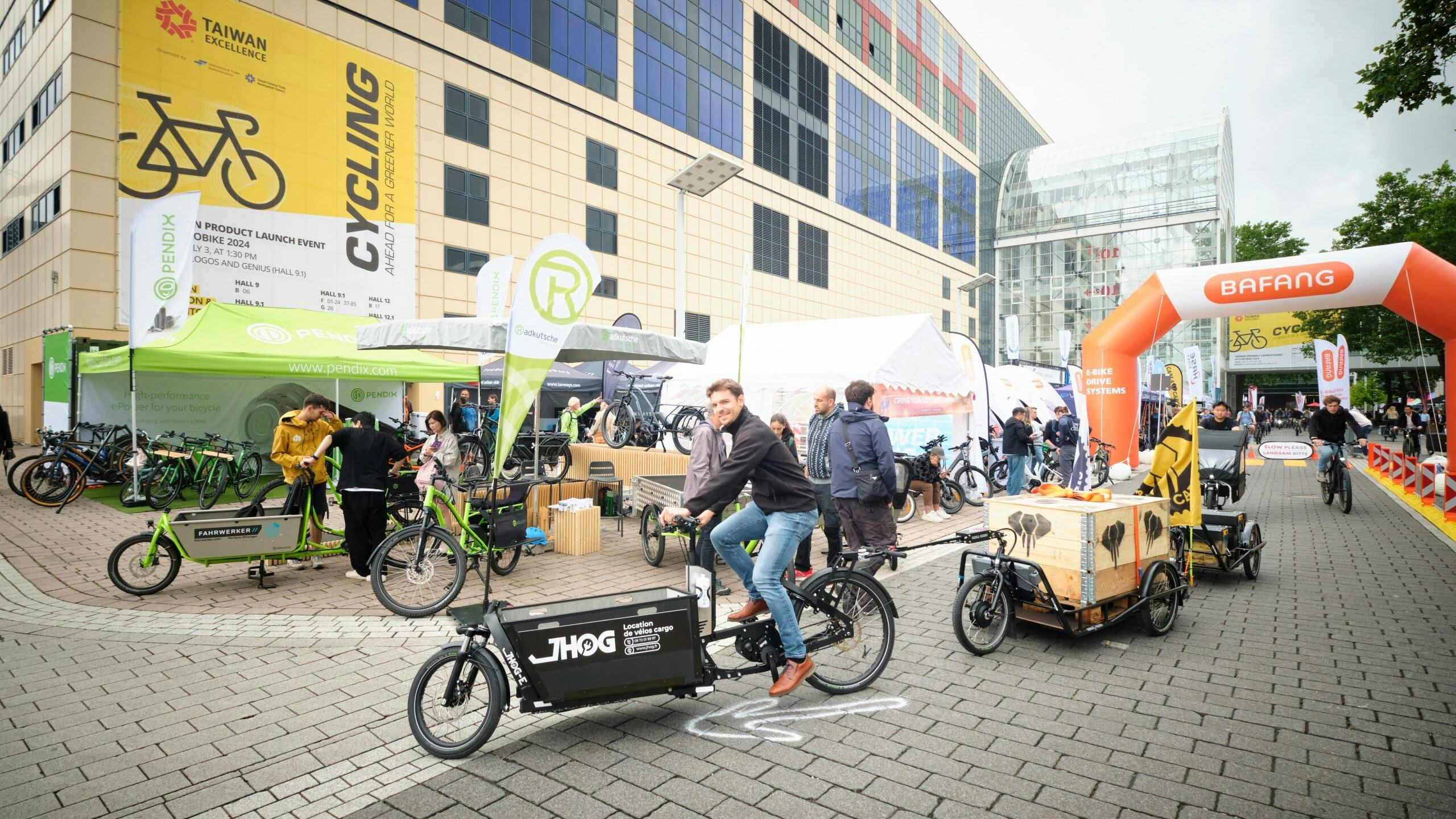 Cargo-oplossingen op het testparcours in Frankfurt. Foto: Messe Friedrichshafen / Nicolas Det