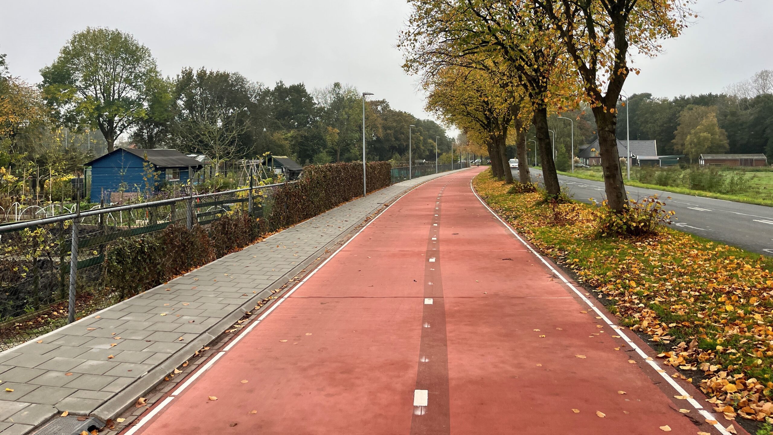 Verbeterd fietspad op de Berkhouterweg in Hoorn. Foto: Provincie Noord-Holland.