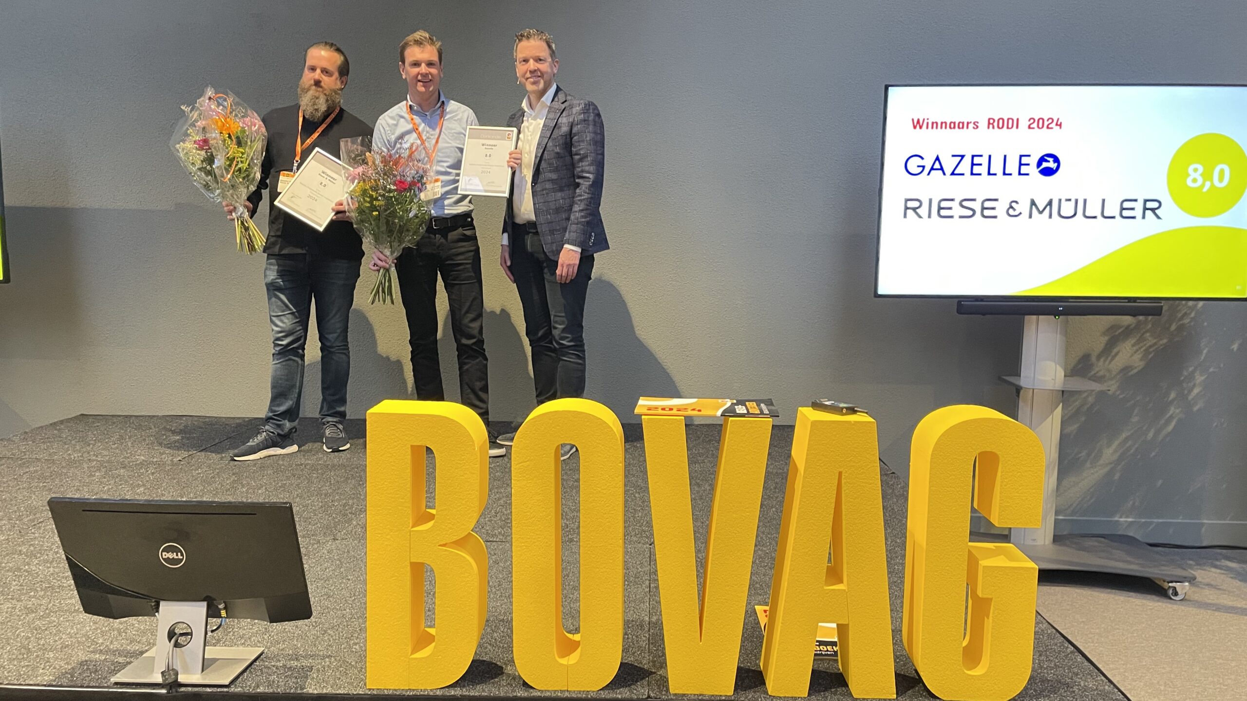 Voor het eerste zijn er twee winnaars van het RODI-onderzoek: Gazelle en Riese & Müller. Foto: Tweewieler