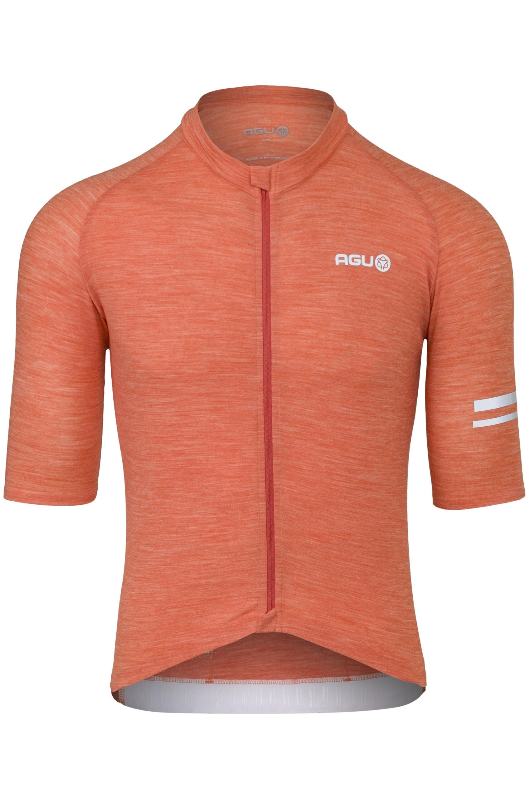 Merino jersey sunset orange.