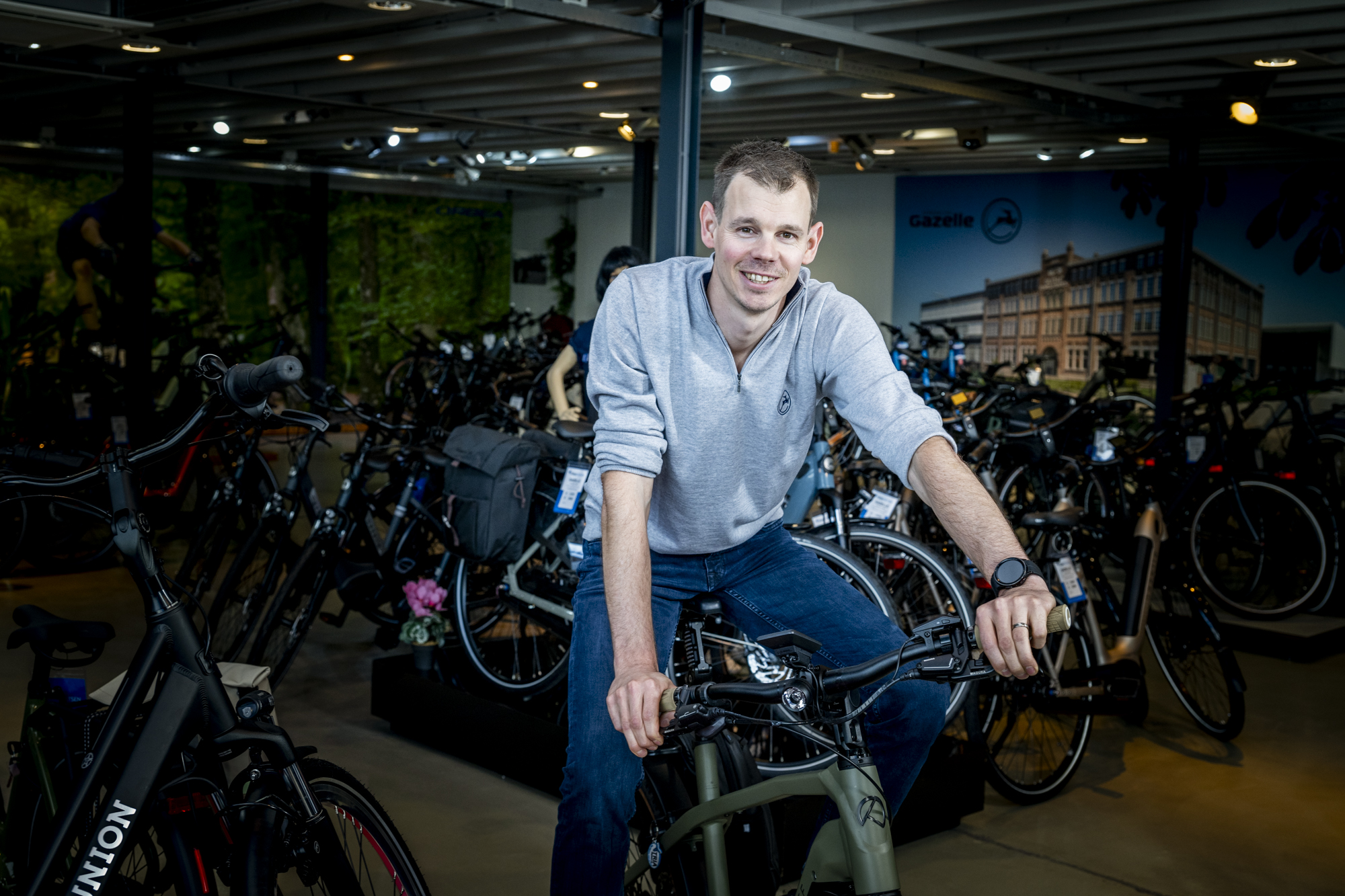 Koen Schrama (39), oprichter van TRIA Fietsen.