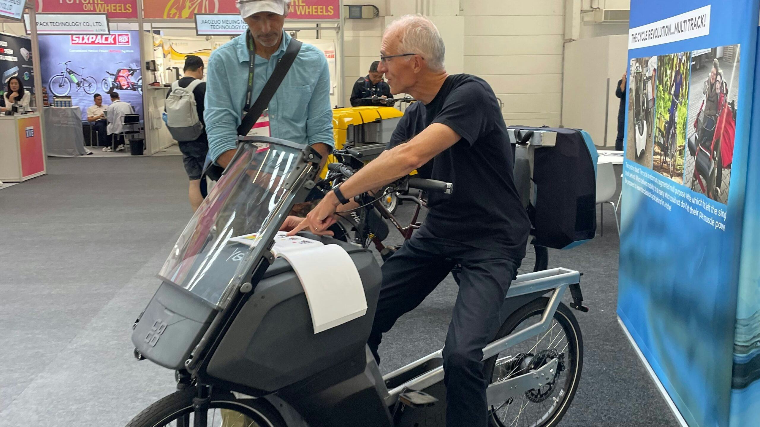 Stefan Gloger, man achter het project voor overdekte e-bikes, DAVE.