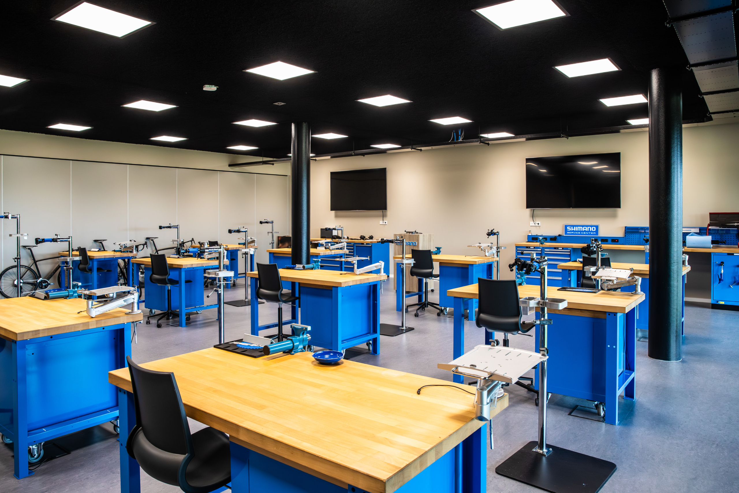 Het Shimano Benelux Training Center.