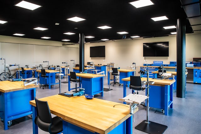 Het Shimano Benelux Training Center.