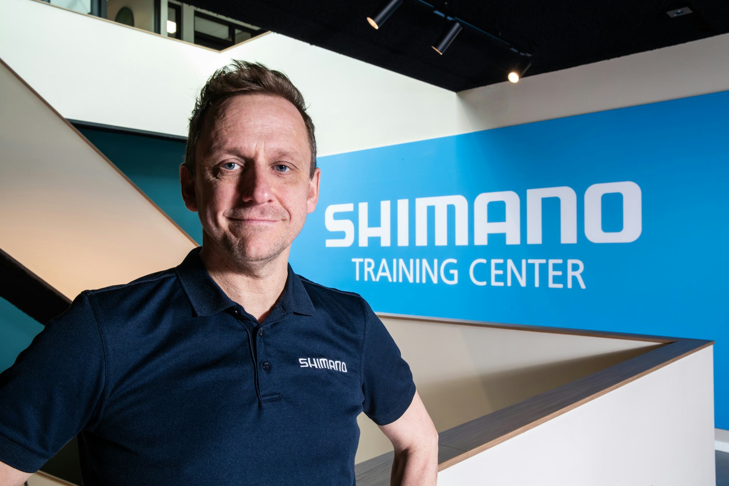 Countrymanager Lennard Vis van Shimano Benelux.