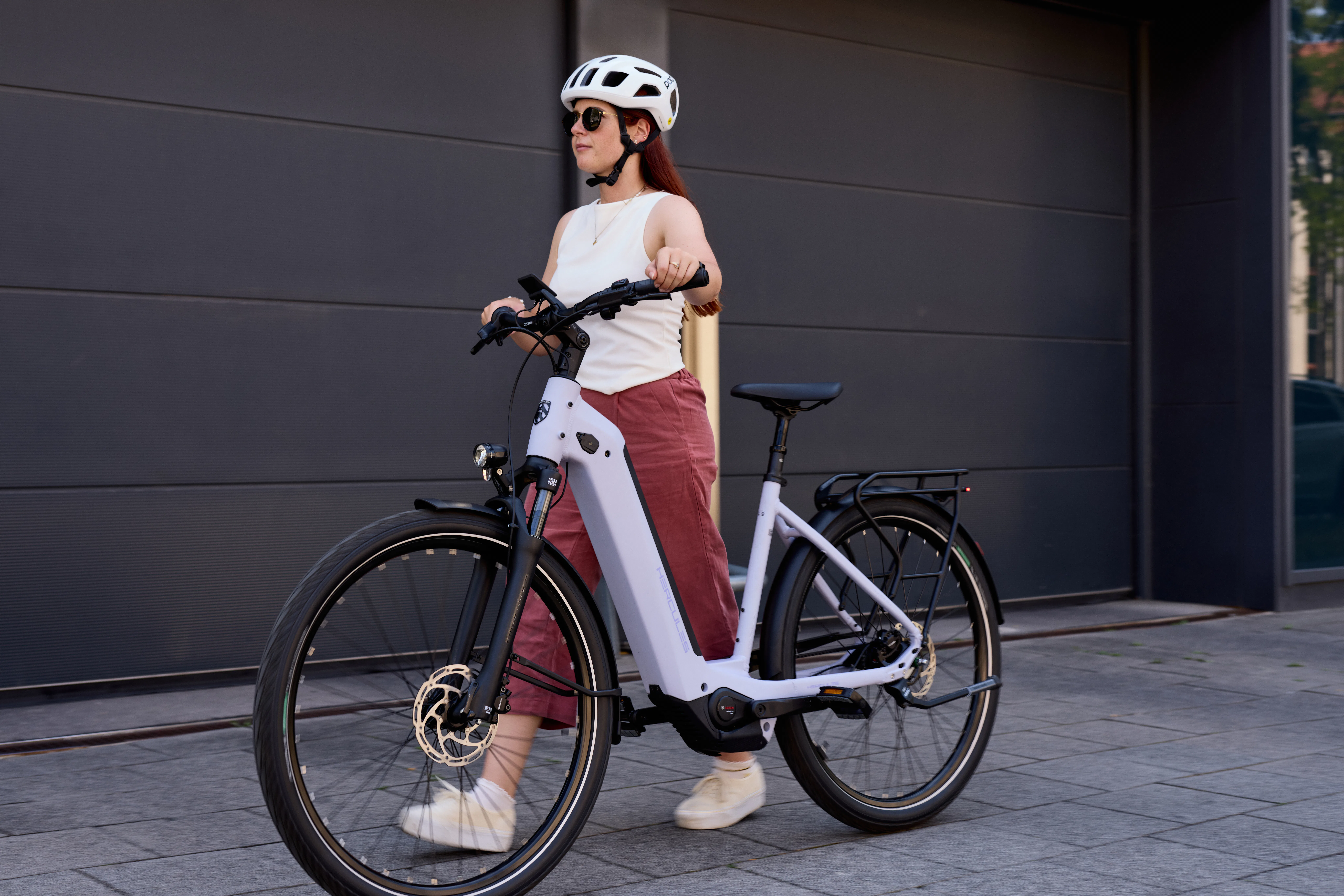 De Hercules Varena F8, het instapmodel in de citylijn met Bosch Active Line Plus-motor en Gates-riem.